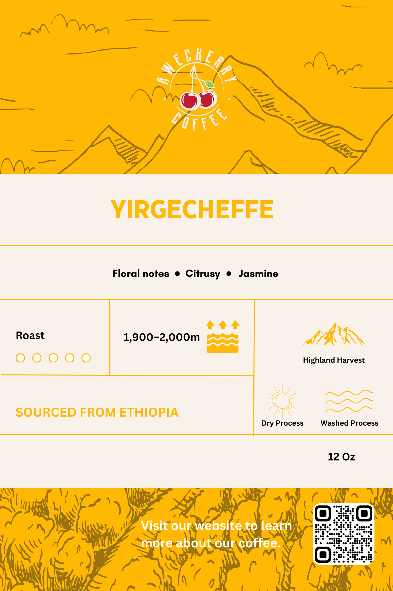 Yirgecheffe Specialty Coffee Washed Process